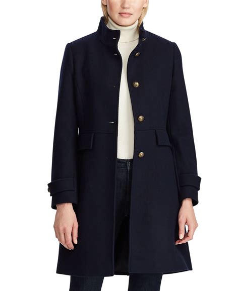 Navy Wool Coat 